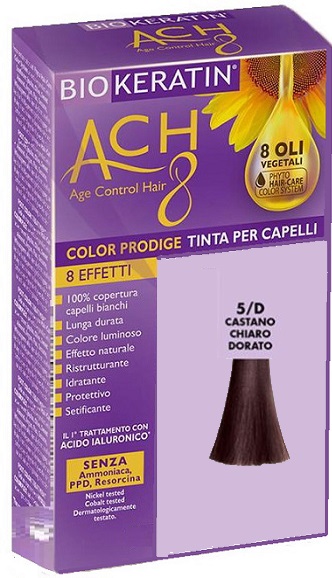 BIOKERATIN ACH8 COLOR PRODIGE 5/D CASTANO CHIARO DORATO - farmanauta.it