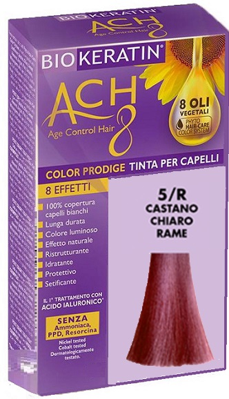 BIOKERATIN ACH8 COLOR PRODIGE 5/R CASTANO CHIARO RAME - farmanauta.it