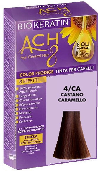 BIOKERATIN ACH8 COLOR PRODIGE 4/CA CASTANO CARAMELLO - farmanauta.it