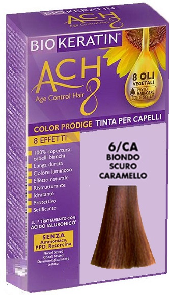 BIOKERATIN ACH8 COLOR PRODIGE 6/CA BIONDO SCURO CARAMELLO - farmanauta.it