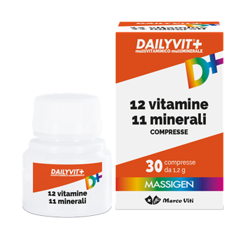 MASSIGEN DAILYVIT 12 VITAMINE 11 MINERALI 30 COMPRESSE RIVESTITE - farmanauta.it