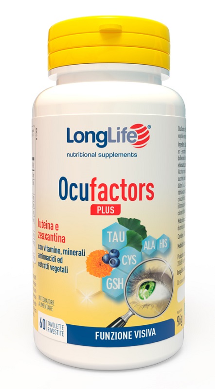 LONGLIFE OCUFACTORS PLUS 60 TAVOLETTE - farmanauta.it