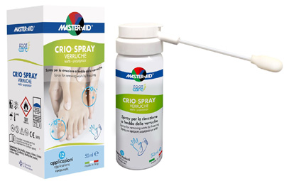 CRIO SPRAY VERRUCHE MASTER-AID FOOTCARE 50 ML E1 - farmanauta.it