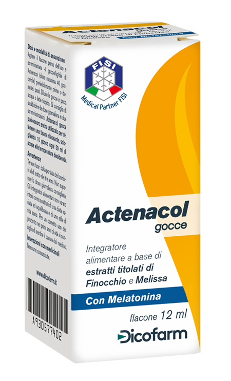 ACTENACOL GOCCE 12 ML CON MELATONINA - farmanauta.it