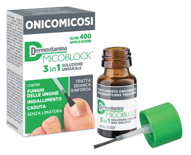 DERMOVITAMINA MICOBLOCK 3 IN 1 ONICOMICOSI SOLUZIONE UNGUEALE 7 ML - farmanauta.it