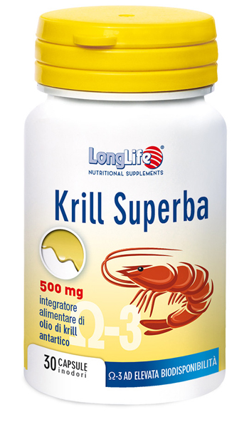 LONGLIFE KRILL SUPERBA 30 CAPSULE - farmanauta.it