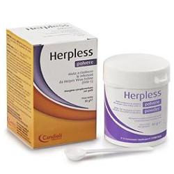 HERPLESS POLVERE BARATTOLO 30 G CON MISURINO - farmanauta.it