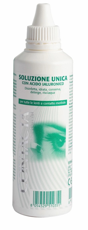 SOLUZIONE OCULARE CON ACIDO IALURONICO CONTACTA 100ML MARCHIO CE - farmanauta.it
