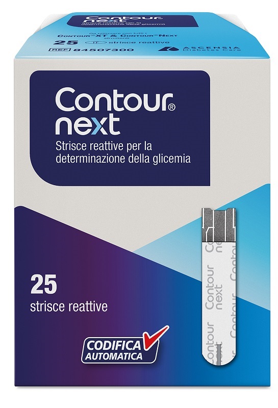 STRISCE MISURAZIONE GLICEMIA CONTOUR NEXT 25 PEZZI - farmanauta.it