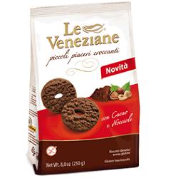 LE VENEZIANE BISCOTTI CACAO/NOCCIOLA 250 G - farmanauta.it