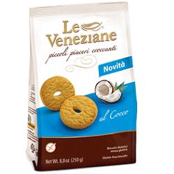 LE VENEZIANE BISCOTTI COCCO 250 G - farmanauta.it
