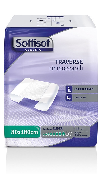 TRAVERSA PER INCONTINENZA SOFFISOF CLASSIC 80X180 15 PEZZI - farmanauta.it