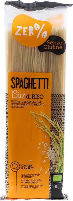ZERO% GLUTINE PASTA RISO SPAGHETTI SENZA GLUTINE BIO 500 G - farmanauta.it