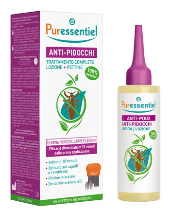 LOZIONE ANTIPIDOCCHI 100 ML + PETTINE PURESSENTIEL - farmanauta.it
