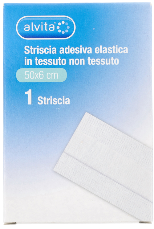 STRISCIA AUTOADESIVA ELASTICA ALVITA TNT 50X6CM - farmanauta.it