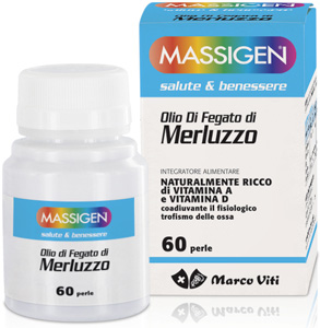 MASSIGEN OLIO DI FEGATO DI MERLUZZO 60 PERLE - farmanauta.it