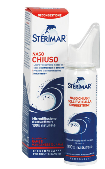 STERIMAR IPERTONICO CU/MC NASO CHIUSO SPRAY 50 ML - farmanauta.it