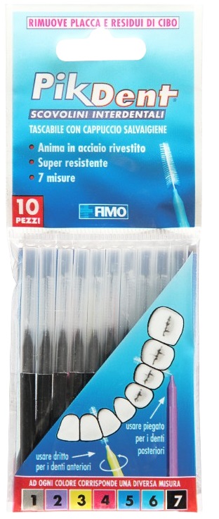 PIKDENT STUZZICOLINO 7 NE 10PZ - farmanauta.it
