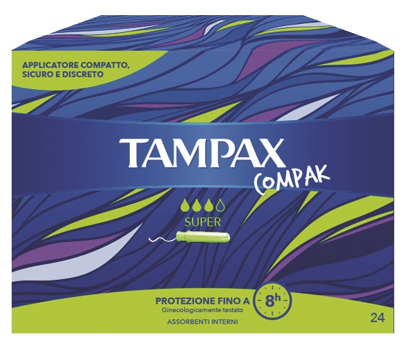 TAMPAX COMPAK SUPER 24 PEZZI - farmanauta.it