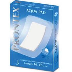 GARZA COMPRESSA PRONTEX AQUA PAD 10X12,5 CM 3 PEZZI - farmanauta.it