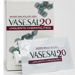 VASESAL 20 6 BUSTINE PLURIDOSE DA 5 ML UNGUENTO CHERATOLITICO - farmanauta.it