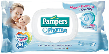 PAMPERS PHARMA SALVIETTE SENS 63 PEZZI - farmanauta.it