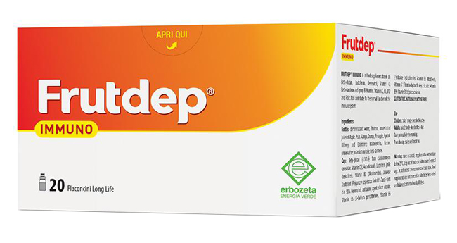 FRUTDEP IMMUNO 20 FLACONCINI 10 ML - farmanauta.it