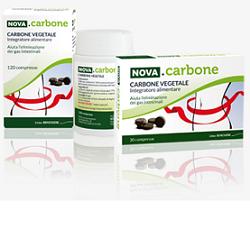 NOVA CARBONE VEGETALE 120 COMPRESSE - farmanauta.it