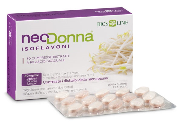 BIOSLINE NEODONNA ISOFLAVONI 60 COMPRESSE - farmanauta.it