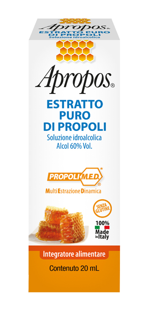 APROPOS ESTRATTO PURO PROPOLI 20 ML - farmanauta.it