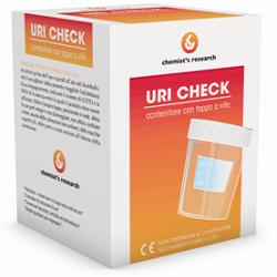 CONTENITORE URINE CON TAPPO A VITE URI CHECK DA 100ML - farmanauta.it