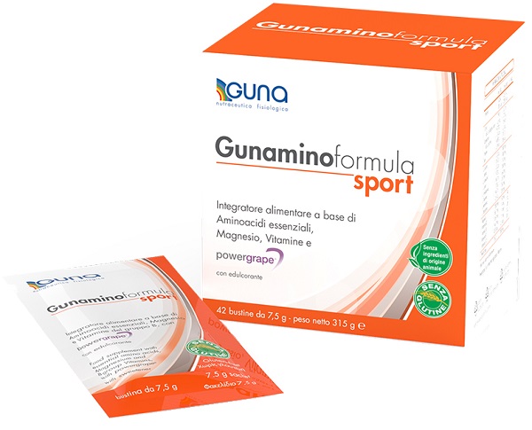 GUNAMINO FORMULA SPORT 42 BUSTE 315 G - farmanauta.it