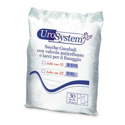 SACCA DI DRENAGGIO DA GAMBA PER INCONTINENZA UROSYSTEM TUBO 10 CM 30 PEZZI - farmanauta.it
