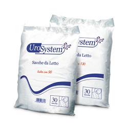 SACCA DI DRENAGGIO DA LETTO PER INCONTINENZA UROSYSTEM TUBO 130 CM SENZA SCARICO 30 PEZZI - farmanauta.it