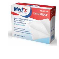 GARZA COMPRESSA MEDS 12/8 36X40CM 12 PEZZI - farmanauta.it