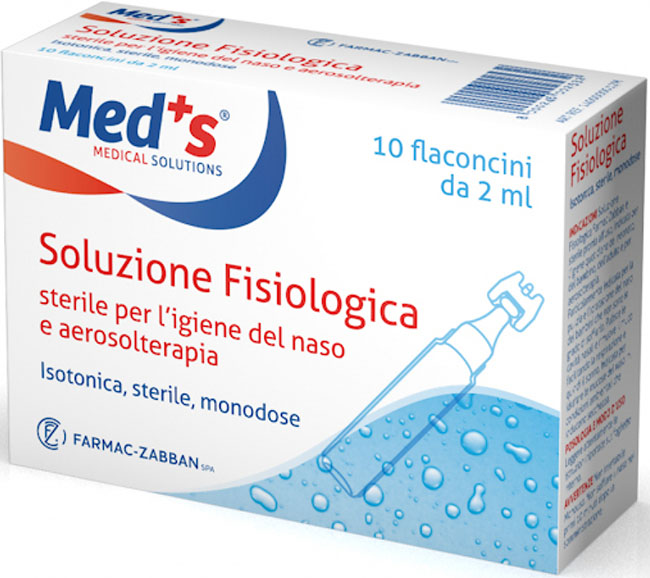 MEDS SOLUZIONE FISIOLOGICA STERILE ASTX10 FL 2ML - farmanauta.it