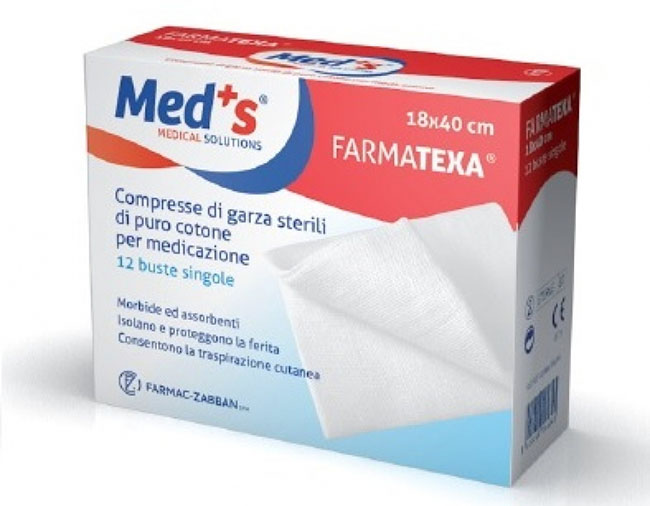 GARZA COMPRESSA MEDS 12/12 18X40CM 12 PEZZI - farmanauta.it