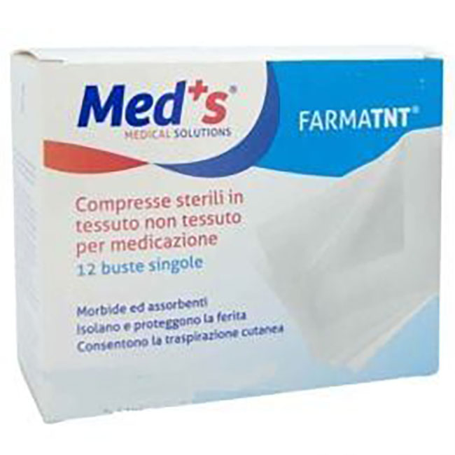 GARZA COMPRESSA MEDS TESSUTO NON TESSUTO 7,5X7,5 12 PEZZI PEEL OPEN - farmanauta.it