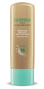 LICHTENA SOLE CREMA VISO ANTIETA' ANTIMACCHIA  SPF50 50 ML - farmanauta.it