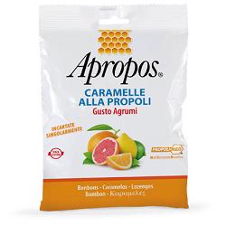 APROPOS CARAMELLE ALLA PROPOLI GUSTO AGRUMI 50 G - farmanauta.it
