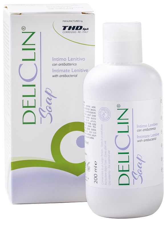 DELICLIN SOAP DETERGENTE INTIMO LENITIVO CON ANTIBATTERICO 200 ML - farmanauta.it