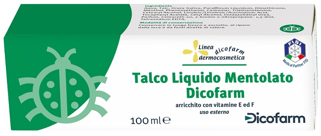 DICOFARM TALCO LIQUIDO MENTOLATO 100 ML - farmanauta.it