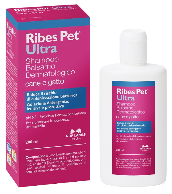 RIBES PET ULTRA SHAMPOO DERMATOLOGICO FLACONE 200 ML - farmanauta.it