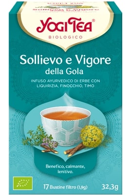 YOGI TEA SOLLIEVO E VIGORE DELLA GOLA 31 G - farmanauta.it