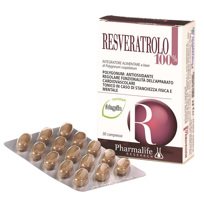 RESVERATROLO 100% 30 COMPRESSE - farmanauta.it