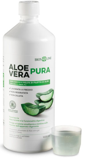 BIOSLINE ALOE VERA SUCCO POLPA 1 LITRO - farmanauta.it