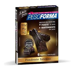 PESOFORMA BARRETTA DOUBLE DARK 6 PASTI 12 X 31 G - farmanauta.it