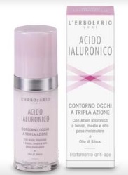 ACIDO IALURONICO CONTORNO OCCHI A TRIPLA AZIONE TRATTAMENTO ANTIAGE 30 ML - farmanauta.it