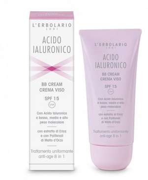 ACIDO IALURONICO BB CREAM CREMA VISO SPF15 TRATTAMENTO UNIFORMANTE ANTIAGE 8 IN 1 50 ML - farmanauta.it