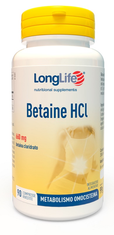 LONGLIFE BETAINE HCL 90 COMPRESSE - farmanauta.it